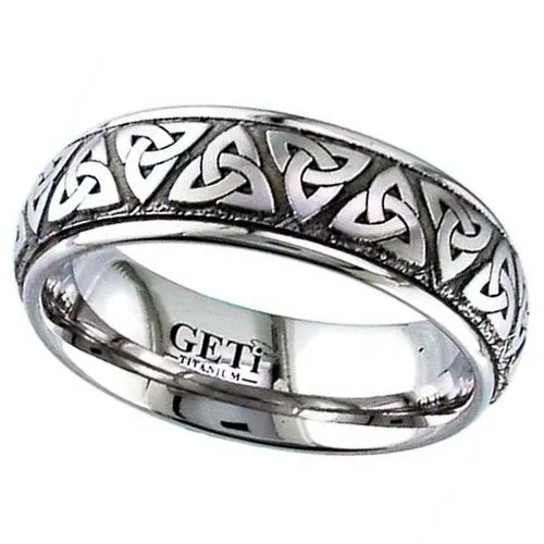 Celtic (2205Trinity) Titanium Wedding Ring